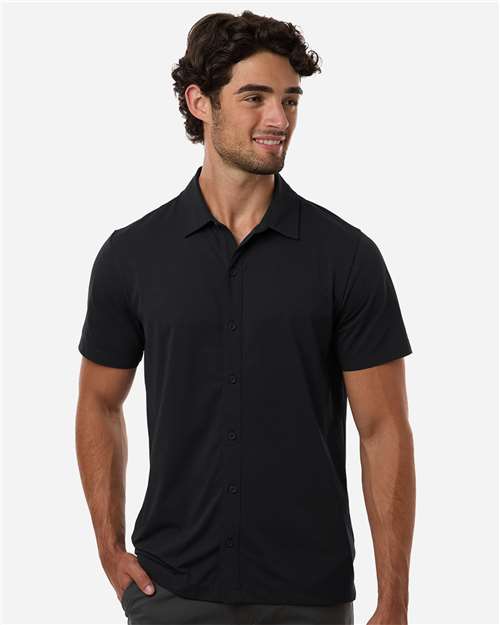AllPro Men's Pro-Flex Sorona® Button Down Short Sleeve Shirt thumbnail 2