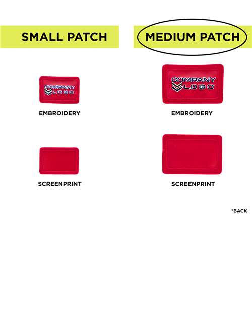 MERET Medium Blank Red Patch - Qty 10 thumbnail 4