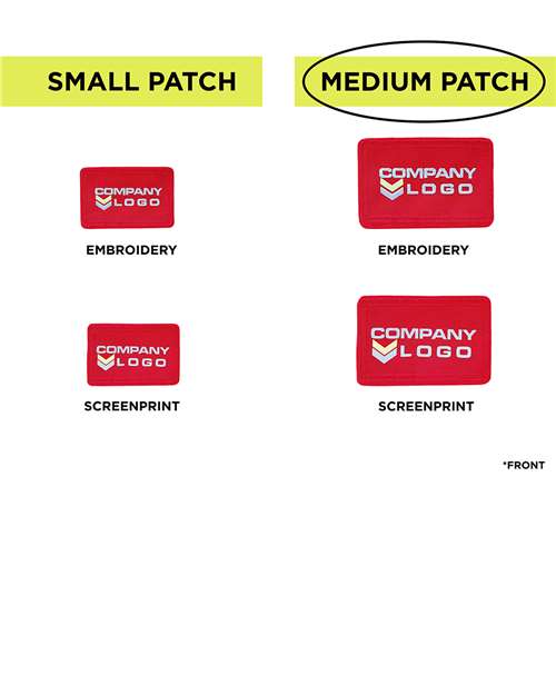 MERET Medium Blank Red Patch - Qty 10 thumbnail 5