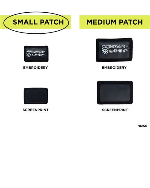 MERET Small Blank Black Patch - Qty 10 thumbnail 4