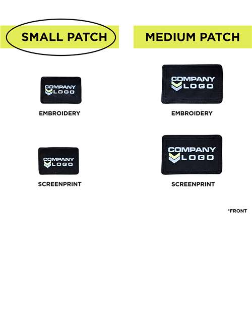 MERET Small Blank Black Patch - Qty 10 thumbnail 5