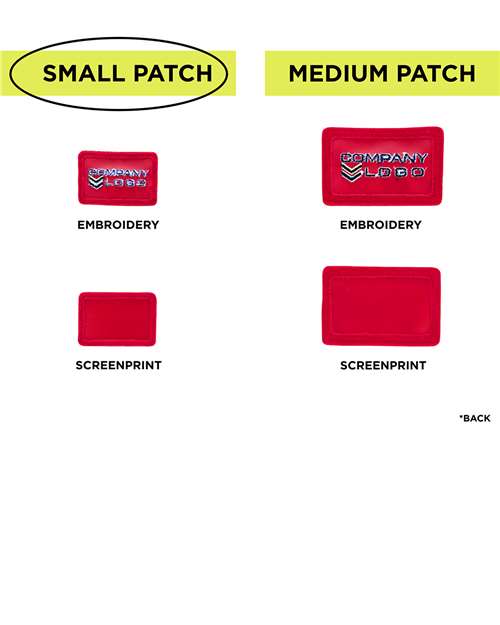 MERET Small Blank Red Patch - Qty 10 thumbnail 4