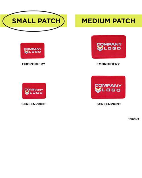 MERET Small Blank Red Patch - Qty 10 thumbnail 5