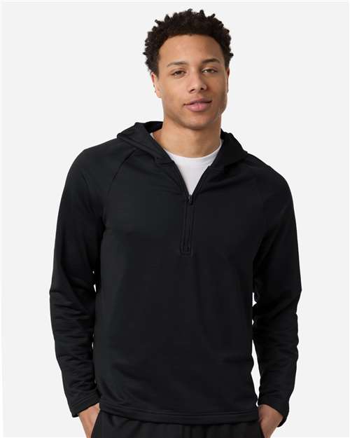 Team 365 Men's Qualify Quarter-Zip Hooded Pullover thumbnail 2