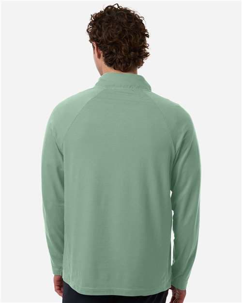 Devon & Jones Men's Seaton Pebble Textured Quarter-Zip Pullover thumbnail 5