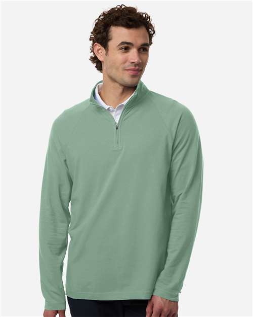 Devon & Jones Men's Seaton Pebble Textured Quarter-Zip Pullover thumbnail 2