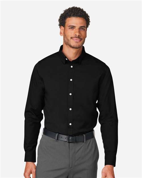 Devon & Jones Men's CrownLux Performance® Spencer Poplin Dress Shirt thumbnail 2