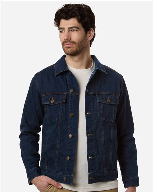 Harriton Unisex Cooper Denim Jacket thumbnail 2