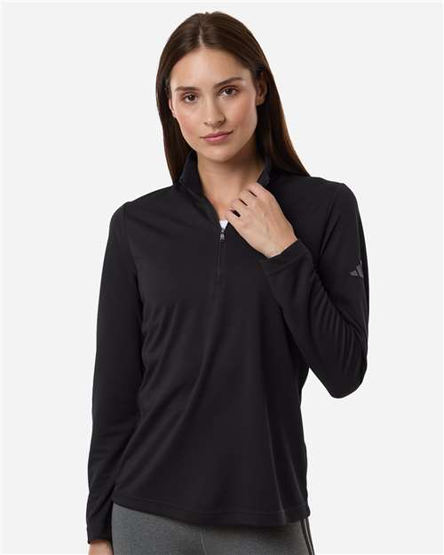 Adidas Women's Lightweight Quarter-Zip Pullover thumbnail 2