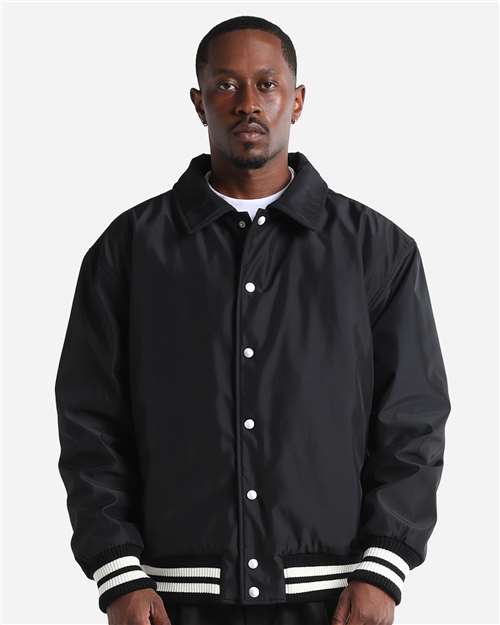 Shaka Wear Unisex Collared Varsity Jacket thumbnail 2