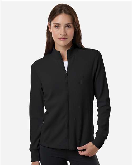 Adidas Women's Performance Textured Full-Zip Jacket thumbnail 2