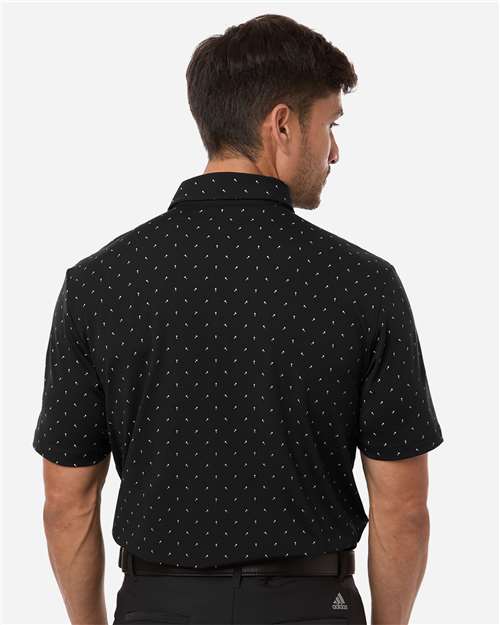 Adidas Men's Ultimate365 Micro Print Polo thumbnail 5