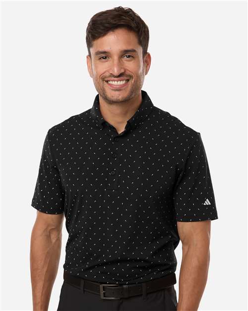 Adidas Men's Ultimate365 Micro Print Polo thumbnail 2