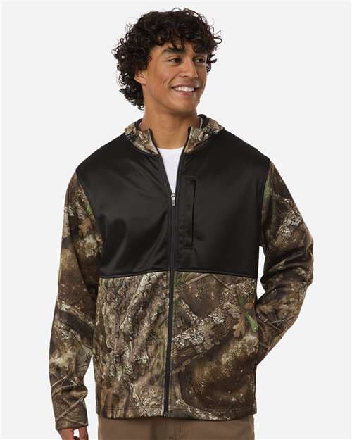 RealTree Unisex Realtree® Performance Colorblocked Full-Zip Hooded Sweatshirt thumbnail 2