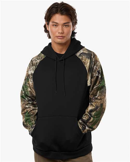RealTree Unisex Realtree® Performance Colorblocked Hooded Sweatshirt thumbnail 2