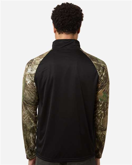 RealTree Unisex Realtree® Performance Colorblocked Quarter-Zip Pullover thumbnail 5