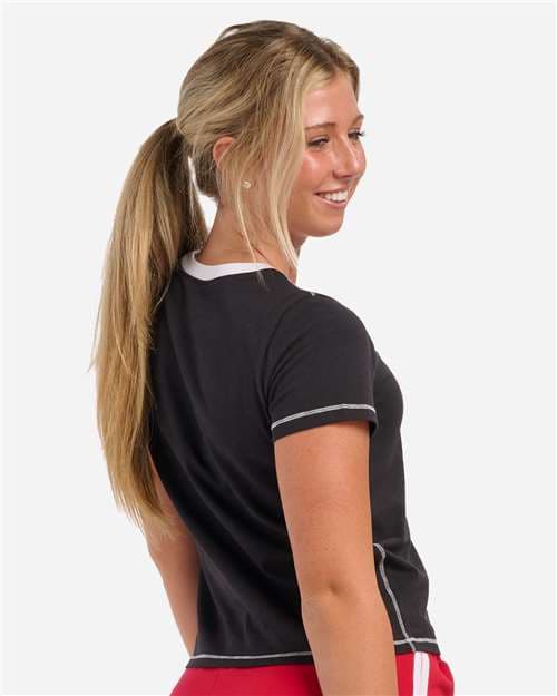 Boxercraft Women's Contrast Stitch Baby Tee thumbnail 5