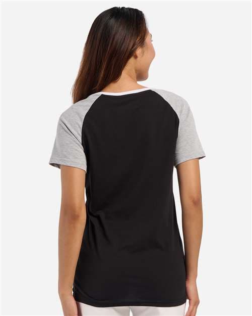 Boxercraft Women's Colorblocked V-Neck T-Shirt thumbnail 5