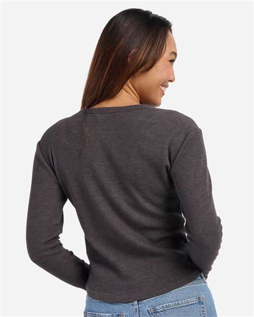 Boxercraft Women's Waffle Knit Baby Long Sleeve T-Shirt thumbnail 5