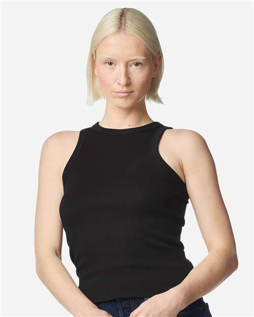 American Apparel Women's Baby Rib Fitted Tank thumbnail 2