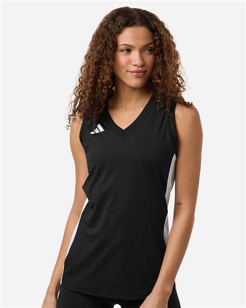 Adidas Women's Quickset V-Neck Sleeveless Jersey thumbnail 2