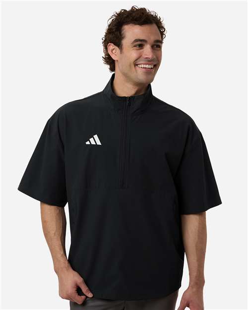 Adidas Men's Short Sleeve Quarter-Zip Pullover thumbnail 2