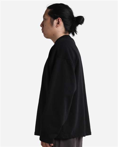 Shaka Wear Unisex Garment-Dyed Terry Long Sleeve Tee thumbnail 4