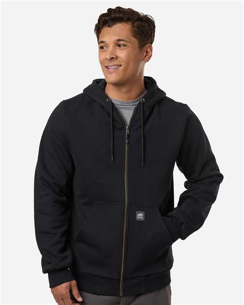 Berne Apparel Men's Heritage Grid Fleece-Lined Full-Zip Hooded Sweatshirt thumbnail 2