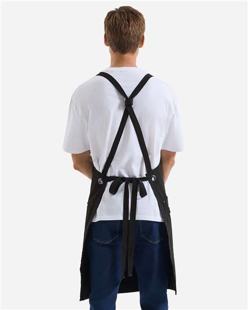 Artisan Collection by Reprime Unisex Clip & Clasp Cross-Back Bib Apron thumbnail 4