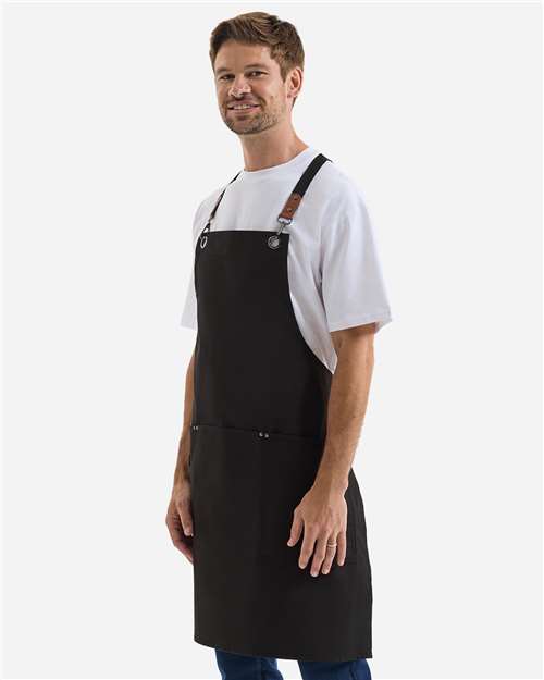 Artisan Collection by Reprime Unisex Clip & Clasp Cross-Back Bib Apron thumbnail 5