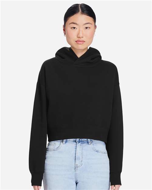 Lane Seven Women's Relaxed Cropped Hoodie Sweatshirt thumbnail 2