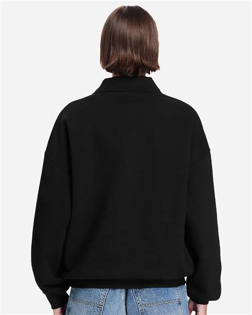 Lane Seven Unisex Element Polo Collar Crewneck Sweatshirt thumbnail 4
