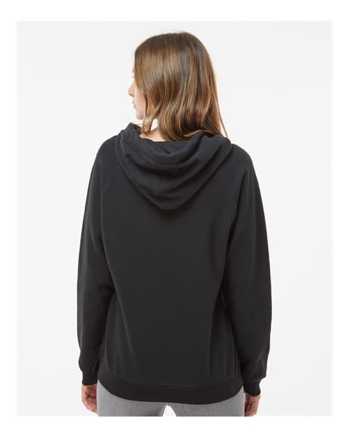 J. America Women's Sueded V-Neck Hooded Sweatshirt thumbnail 5