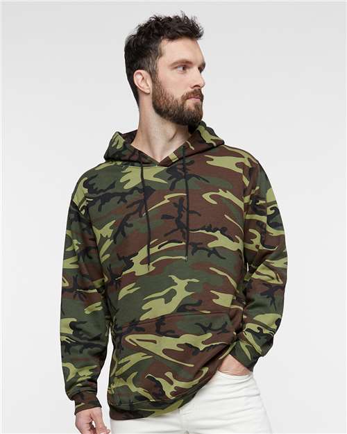 Code Five Unisex Camo Fleece Hoodie Sweatshirt thumbnail 2