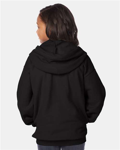 Hanes Youth EcoSmart® Full-Zip Hooded Sweatshirt thumbnail 5
