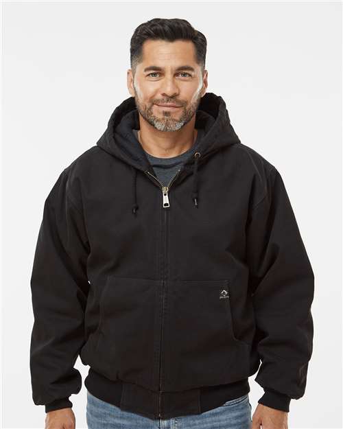DRI DUCK Men's Tall Cheyenne Boulder Cloth™ Hooded Jacket with Tricot Quilt Lining thumbnail 2