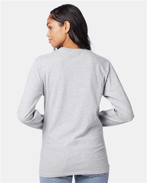 Hanes Unisex Authentic Long Sleeve T-Shirt thumbnail 5