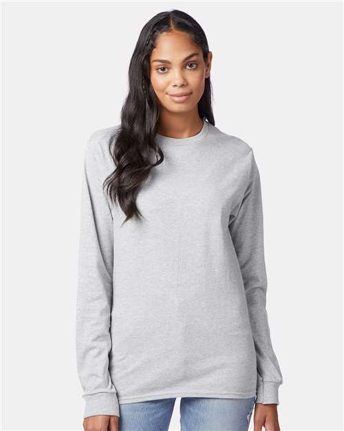 Hanes Unisex Authentic Long Sleeve T-Shirt thumbnail 2