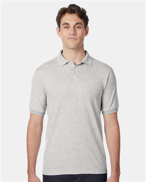 Hanes Unisex EcoSmart® Jersey Polo thumbnail 2
