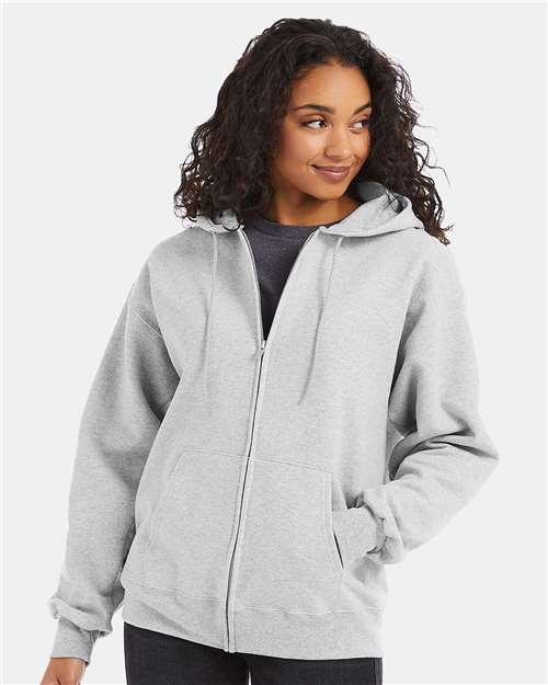 Hanes Unisex Ultimate Cotton® Full-Zip Hooded Sweatshirt thumbnail 2