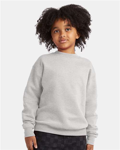 Hanes Youth EcoSmart® Crewneck Sweatshirt thumbnail 2