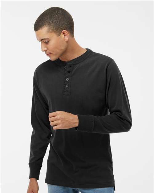 J. America Men's Vintage Brushed Jersey Henley thumbnail 2