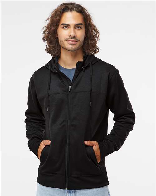 Independent Trading Co. Unisex Poly-Tech Full-Zip Hooded Sweatshirt thumbnail 2
