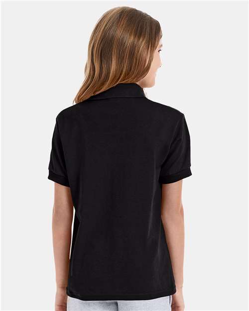 Hanes Youth EcoSmart® Jersey Polo thumbnail 5
