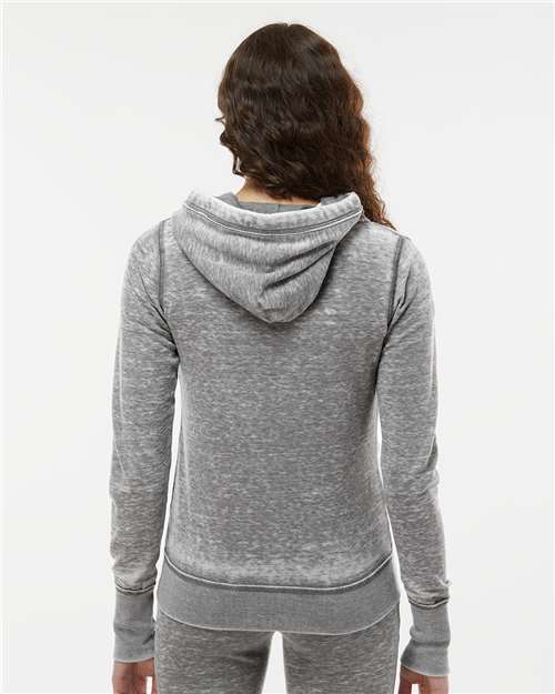 J. America Women's Zen Fleece Full-Zip Hooded Sweatshirt thumbnail 5