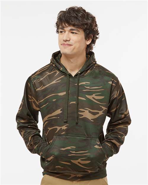 J. America Men's Polyester Tailgate Hooded Sweatshirt thumbnail 2
