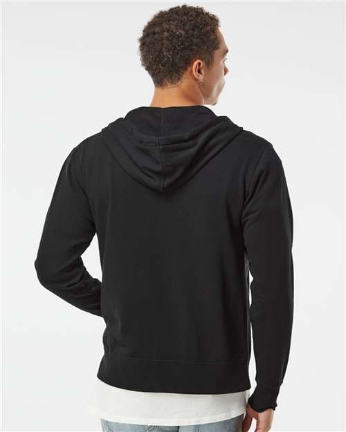 Independent Trading Co. Unisex Heathered French Terry Full-Zip Hooded Sweatshirt thumbnail 5