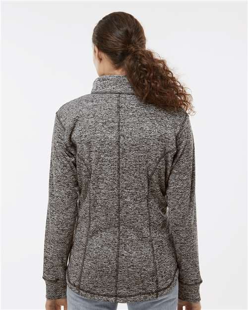 J. America Women's Cosmic Fleece Quarter-Zip Pullover thumbnail 5