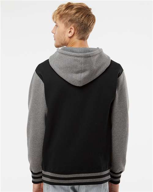 Independent Trading Co. Unisex Heavyweight Varsity Full-Zip Hooded Sweatshirt thumbnail 5