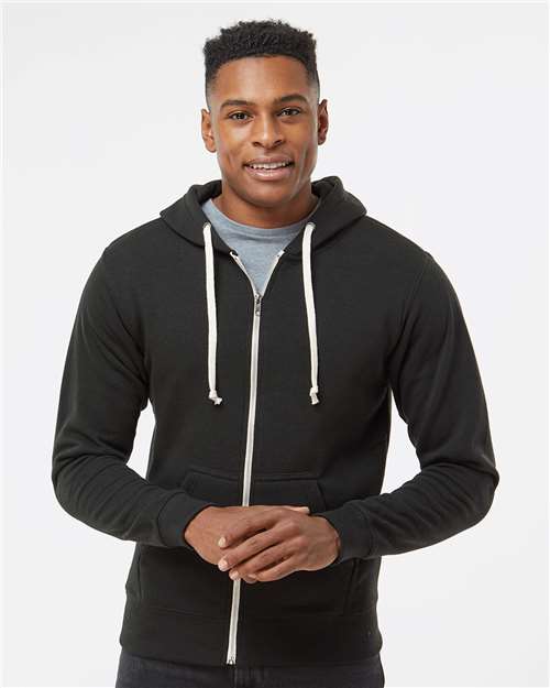 J. America Men's Triblend Full-Zip Hooded Sweatshirt thumbnail 2